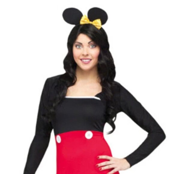 NEW Womens M Miss Mikki Mouse Costume Mickey Cosplay With Ears - Picture 2 of 4